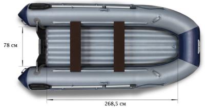 Лодка под мотор ПВХ Флагман 380 L с надувным дном